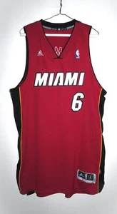 Adidas LeBron James #6 Miami Heat Swingman Adidas Rot Trikot Große L 44 - Bild 1 von 6