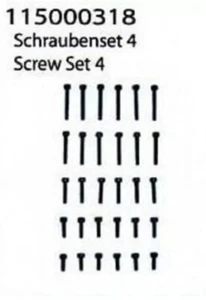 ANSMANN Racing 115000318 Hogzilla Screw Set No4 Vintage RC Spare Part - Picture 1 of 2