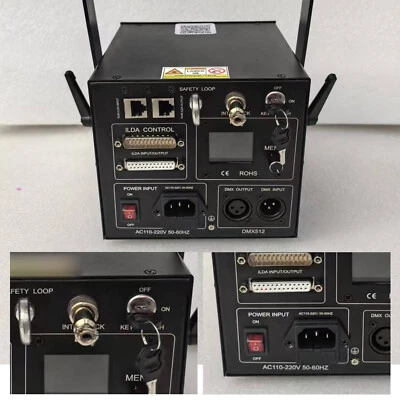 Projektor Laserlicht IOS Android App Fernbedienung 5W RGB iLDA DMX DJ Show Bühne - Bild 1 von 4