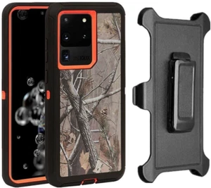 Funda Defender para Galaxy Note 20 (solo) (clip de cinturón se adapta a Otterbox) naranja/árbol - Imagen 1 de 2
