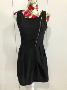 BRAND NEW - TOKITO BLACK SLEEVELESS ROUND NECK A-LINE DRESS SIZE 12 - Picture 1 of 8
