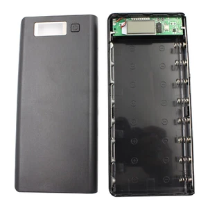 DIY 8x18650 Portable Battery Power Bank Shell Case Box LCD Display Dual USB - Picture 1 of 3