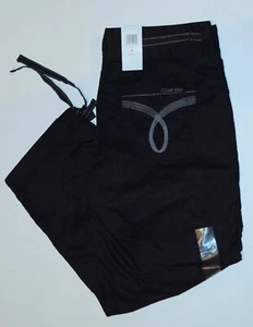 New Womens Calvin Klein Jeans Cropped Pants Capri size 6 black - Picture 1 of 5