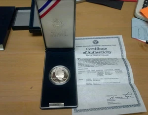 1990 U.S. Eisenhower Centennial Silver Dollar Proof - Picture 1 of 7