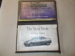 2000 Dodge Neon Owners Manual Set with Case - Bild 1 von 2