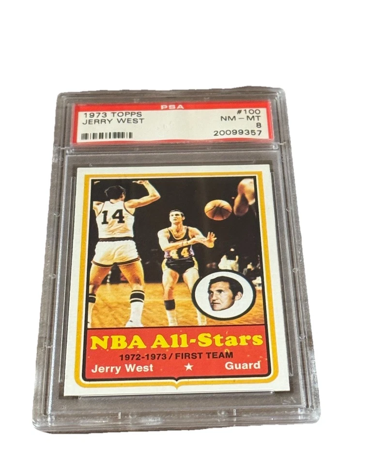 1973 Topps Baloncesto #100 Jerry West PSA 8  Foto 1 de 4