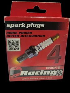 4 Brisk Racing Spark Plugs Premium Racing LR15ZC - Picture 1 of 10