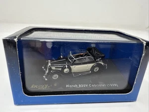 Ricko 38652 Horch 930V 1939 Cabriolet Black / White 1:87 Scale HO - Picture 1 of 3