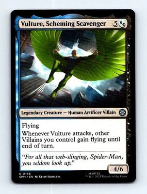 #158 2025 Marvel's Spider-Man  Vulture, Scheming Scavenger Uncommon - Image 1 of 2