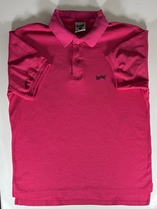 Polo Le Tigre uomo grande rosa tigre vintage golf manica corta made USA - Foto 1 di 9