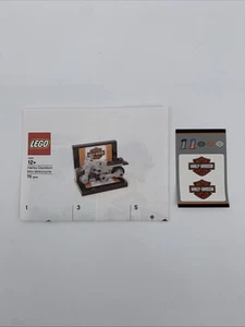 LEGO HARLEY-1 LEGO STORE: Harley Davidson Mini Motorrad Aufkleber & Anleitung - Bild 1 von 3