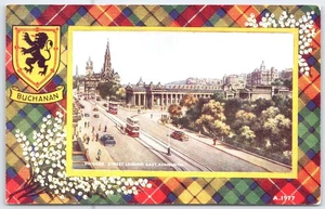 Vintage Edinburgh Pringles Street Postkarte von Valentine's Scotland Buchanan - Bild 1 von 2