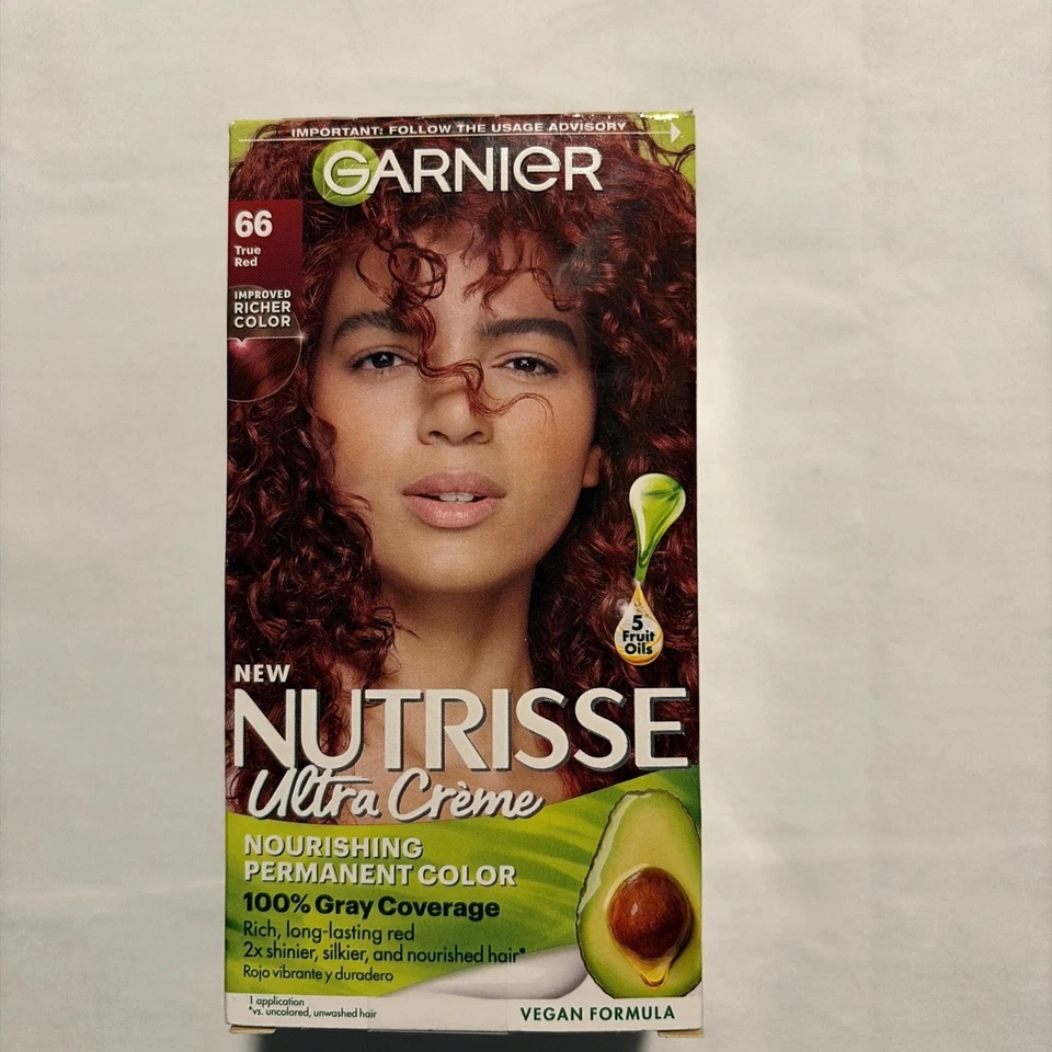 Garnier Nutrisse Color Creme Kit 66 True Red 1ct 603084242627t588