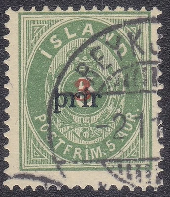 Iceland - 1897 - Used with Certificate - Image 1 of 3