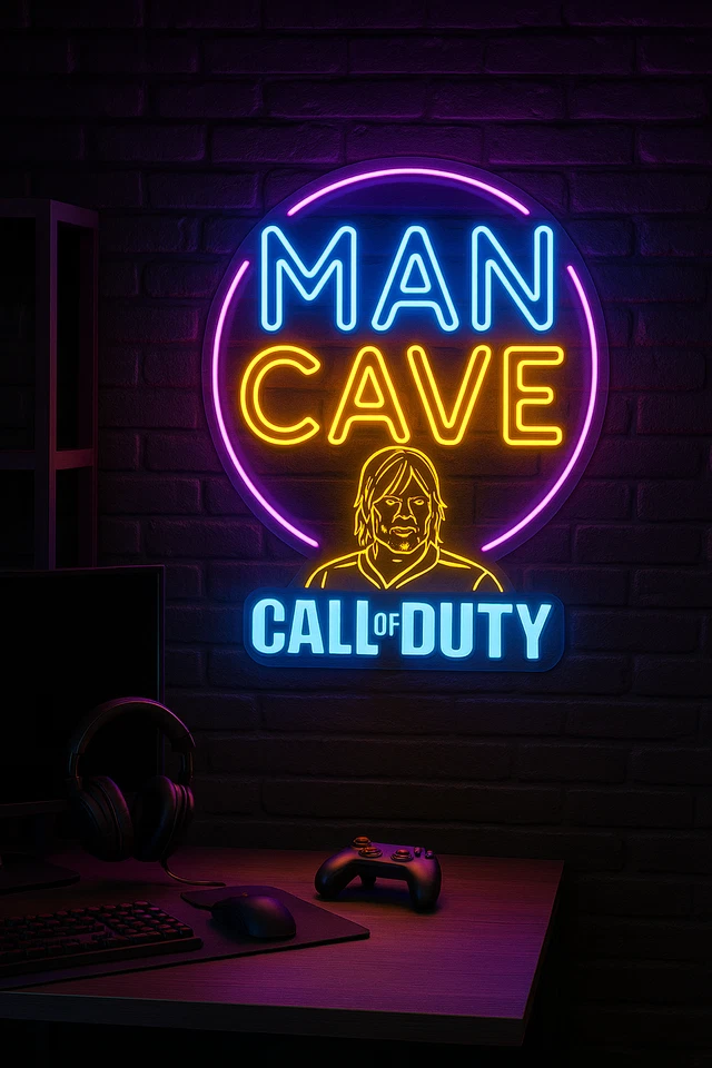 Letrero de neón personalizado con luz LED personalizado para bar pub hombre cueva garaje decoración tienda letrero Foto 1 de 4