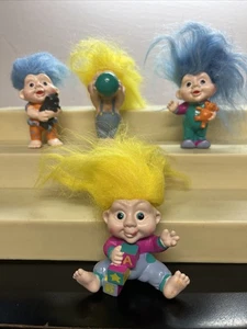 Magic Troll Babies Action Figure Doll Pajamas Troll Lot PVC Applause W4 - Picture 1 of 8