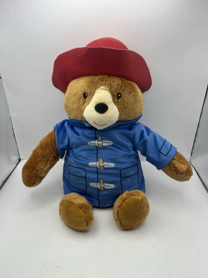 Paddington Bear Plush 34cm Rainbow Designs 2024 Blue Coat Red Hat Soft Toy Gift - Image 1 of 4