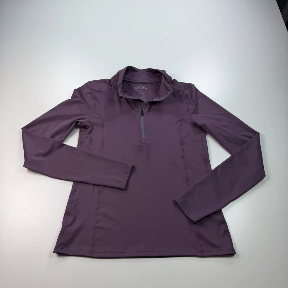 Stoic 1/4 Zip Pullover shirt Womens Small Purple Lightweight Stretch Outdoors Foto 1 de 4