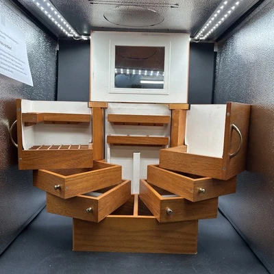 Lori Greiner Makeup or Jewelry Organizer Clever & Unique Creations 4 Tier READ!! - Image 1 of 4