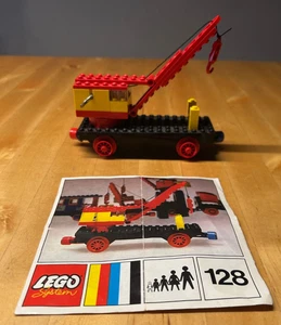 Lego 128 Eisenbahn 4,5V Kranwaggon OBA -100% komplett - Bild 1 von 8