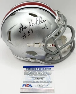 Ike Kelley Signed Autographed Ohio State Buckeyes Mini Helmet PSA/DNA COA  - Picture 1 of 1