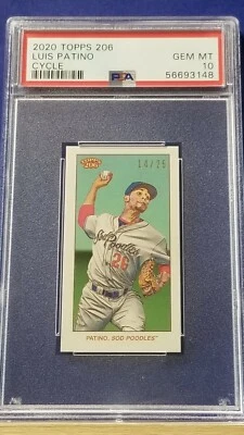 Luis Patino - 2020 Topps 206 Cycle Back SP    PSA 10  #14/25 - Image 1 of 2