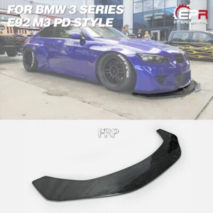 Kits adicionales de labios delanteros de carrocería ancha estilo RB PD FRP sin pintar parachoques para BMW M3 E92 - Imagen 1 de 12