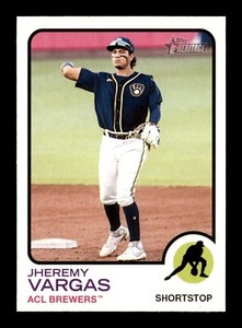 2022 Topps Heritage Minors #47 Jheremy Vargas Brewers Baseball Card