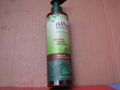 ALBA BOTANICA ANDIROBA RENEWAL BODY LOTION 8 OZ LAST ONES FREE SHIPPING - Image 1 of 2