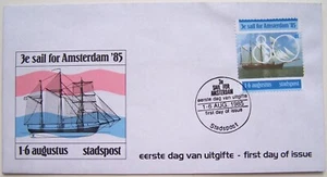 Stadspost Amsterdam - FDC met serie 3e Sail voor Amsterdam 1985 (2) - Picture 1 of 1