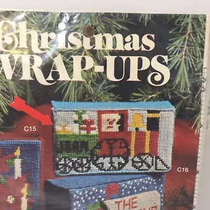 Kit de punta de aguja envolventes de Navidad de tren diseños banar 4,75" x 2,75" - Imagen 1 de 4