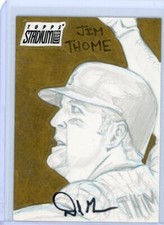 2008 Topps Stadium Club Sketch Card Jim Thome No 1 of 1