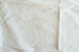 White textured soft scales upholstery fabric remnant 34" by 54" - Picture 1 of 6