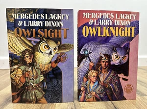 Mercedes Lackey Larry Dixon Owl Mage Books Owlsight Owlknight HC/DJ 1st Print - Picture 1 of 19