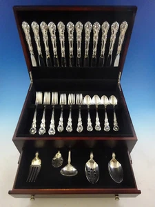 Old Atlanta by Wallace Sterling Silver Flatware Set for 12 Service 53 Pcs Place - Picture 1 of 8