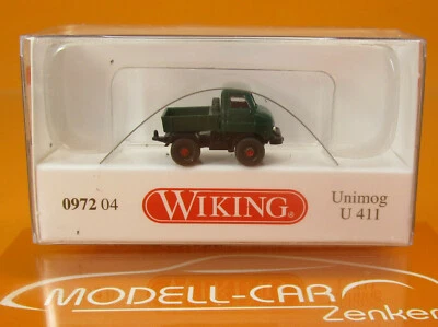 Wiking 097204 Unimog U 411 moosgrün Scale 1:160 NEU - Bild 1 von 2