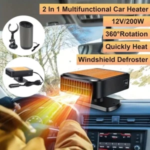 Riscaldatore Auto Elettrico 12V Defogger Portatile Sbrinatore Demister per Auto Camion Camper - Foto 1 di 18