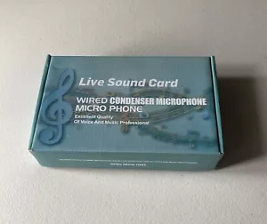 V8 Live Sound Card Wired Condenser Microphone - Picture 1 of 3