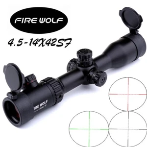 4.5-14X42 SF Riflescope Red Green Mil-dot Sights with 11/ 20mm Rail Mount - Picture 1 of 13