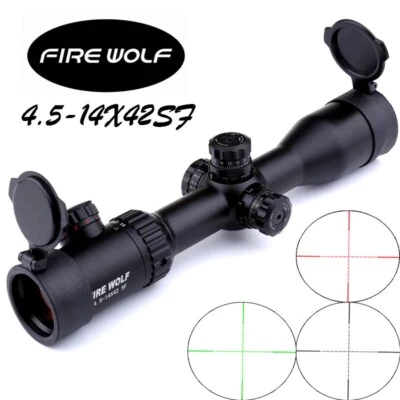 4.5-14X42 SF Riflescope Red Green Mil-dot Sights with 11/ 20mm Rail Mount - Image 1 of 4