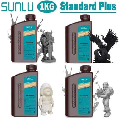 SUNLU 1KG Aggiornato Standard PLUS Resina, Resina Stampante 3D, da 395 a 405nm polimerizzazione UV
