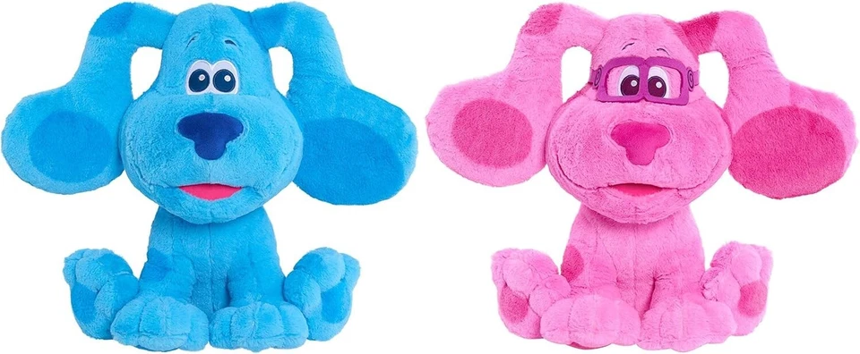 Juguete suave de peluche Nickelodeon Blues Clues & You - magenta y azul - niños (par de 2)