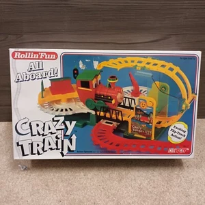 Vintage Retro 1994 Rollin' Fun Crazy Train Flip-Track DY NUOVO IN SCATOLA set completo - Foto 1 di 15