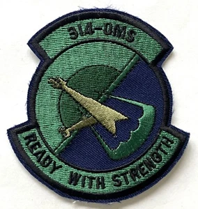 USAF 314th Organizational Maintenance Squadron subdued unit patch - Picture 1 of 1