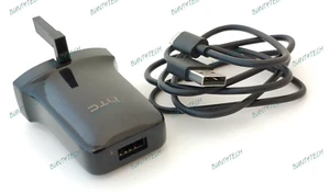 Genuine HTC 1.5A Charger Wall Plug + USB-C Cable For Wildfire E2 Plus / E2 Play - Picture 1 of 2