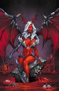 Pegatina/calcomanía 3x4,55": Viviax the Succubus de RB White - Femdom Devilgirl - Imagen 1 de 1