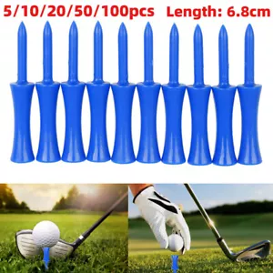5/10/20/50/100Pcs 68mm Plastic Step Down Golf Tees Height Control Blue Color - Picture 1 of 8