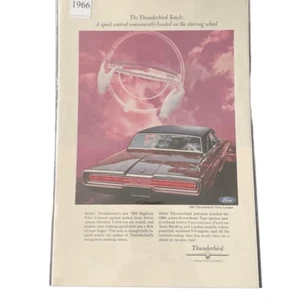 Vintage 1966 Thunderbird Controllo Velocità Situato sul Volante Pubblicità Pubblicità - Foto 1 di 4