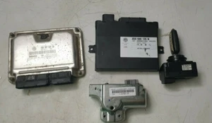 VW Touareg 7l 4.2 V8 AXQ Schlosssatz Kessy DME 4d0907560BQ, 3D0909135N #104 - Bild 1 von 4