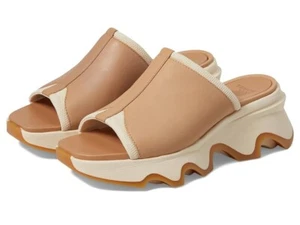 Sorel Kinetic Impact Sandal Women's US 7.5 Beige Leather Slip-On Slide ZOGG24 - Picture 1 of 10